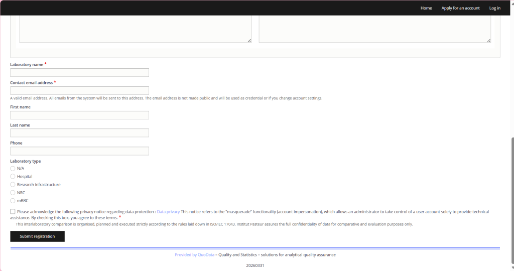 finalize registration